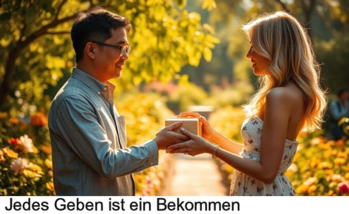 Jedes Geben ist ein Bekommen